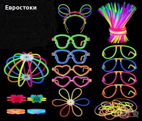 Loybacka glow party pack 289 pcs. 150 бр. фосфоресциращи пръчици, снимка 1 - Играчки за стая - 45657536