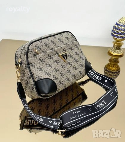 Guess Нова Дамска Кожена Чанта Гес 