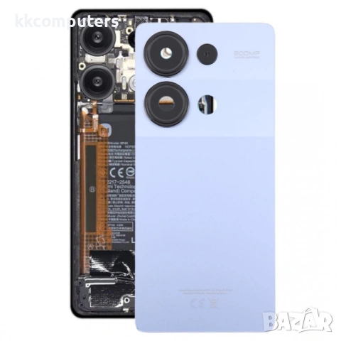 Оригинален Заден Капак за Xiaomi Redmi Note 13 Pro 4G със Стъкло за Камерата - 3 цвята, снимка 3 - Резервни части за телефони - 54053905