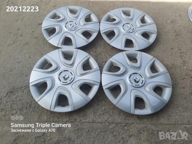 4 броя Оригинални тасове за Renault Clio 16, снимка 2 - Аксесоари и консумативи - 49630854