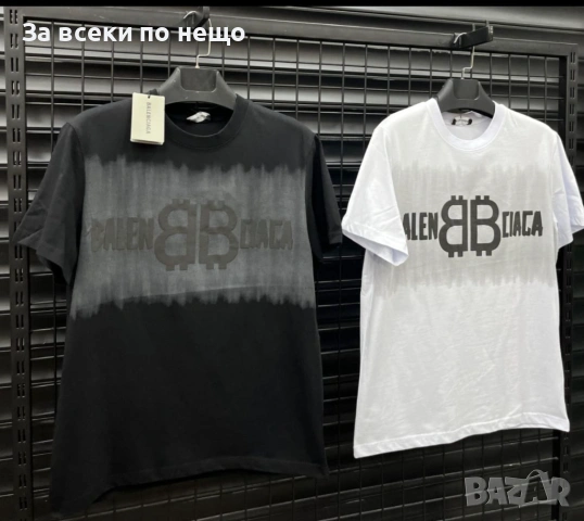 Balenciaga Мъжка Тениска👕Мъжка Блуза С Къс Ръкав - Различни Цветове Код Bal Style16, снимка 2 - Тениски - 53642202