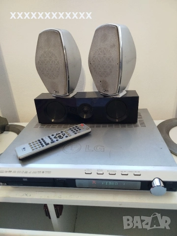 система за домашно кино/ресийвър с 5 колони и буфер LG, снимка 2 - Плейъри, домашно кино, прожектори - 53798554