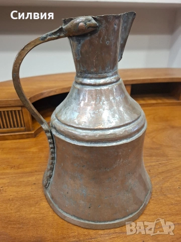 Антикварна медна кана, снимка 8 - Антикварни и старинни предмети - 53893024
