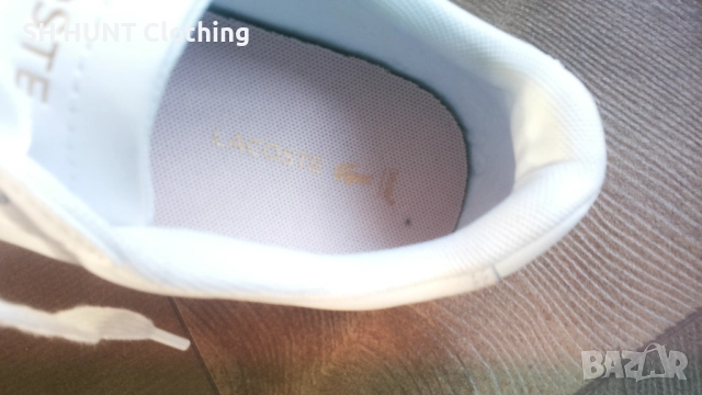 LACOSTE White Leather Shoes Размер EUR 39 / UK 5,5 обувки естествена кожа 327-14-S, снимка 17 - Маратонки - 52639312
