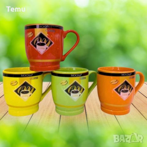 Порцеланова чаша за чай и кафе, 200ml, цветни варианти, снимка 4 - Чаши - 46419602