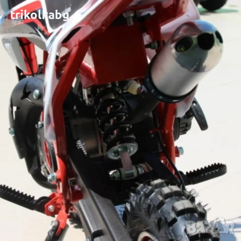 Детски Кросов Мотор 50сс кубика RED с електрически стартер, снимка 7 - Мотоциклети и мототехника - 51343687