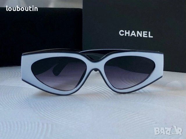 Дамски слънчеви очила котка бяло и черно, снимка 8 - Слънчеви и диоптрични очила - 52914542