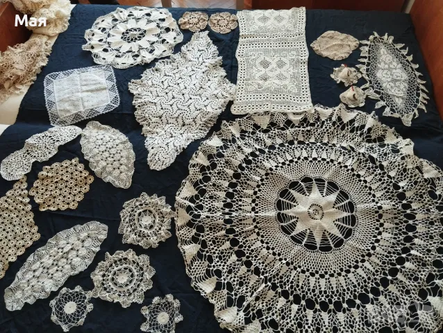 Ръчно плетени покривки едновремешни