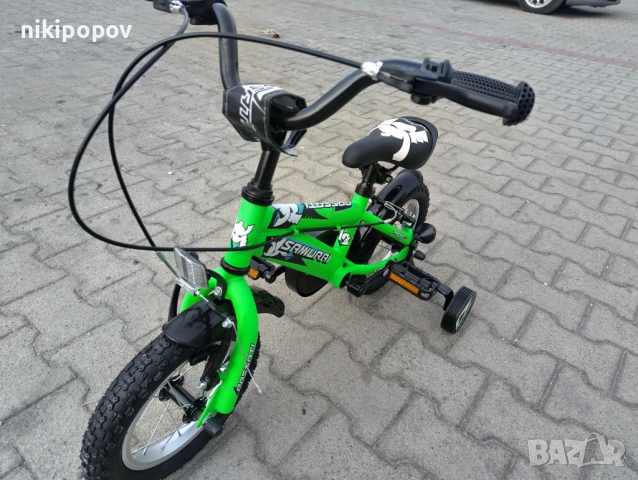 PASSATI Велосипед 12" SAMURAJ зелен, снимка 6 - Велосипеди - 53531815