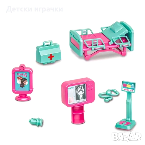 Кукла Барби с линейка и лекарски комплект  , снимка 5 - Кукли - 52657843