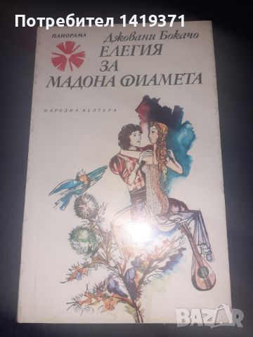 Елегия за мадона Фиамета - Джовани Бокачо, снимка 1 - Художествена литература - 45567894