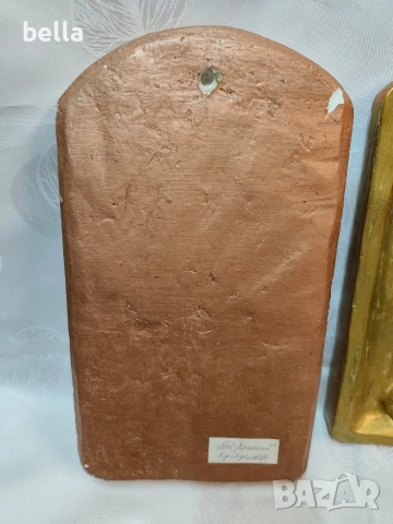 2 пана Бог Дионисий -патинирана гипса на художника Красимир Кръстев, снимка 5 - Антикварни и старинни предмети - 54154514