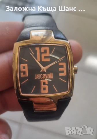 Дамски часовник Just Cavalli Lusa черен с черна кожена каишка R7251134525