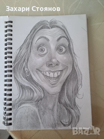 Рисувам портрети в карикатурен стил.