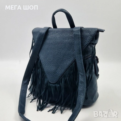 Дамска раница от еко к. с ресни – бохо стил, удобство и обем (36×30×16 см), снимка 10 - Раници - 52643484