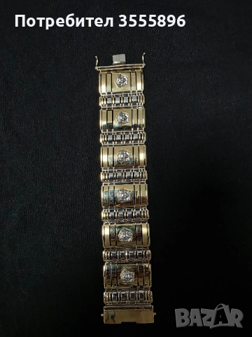 Златна мъжка гривна, снимка 2 - Гривни - 51625472