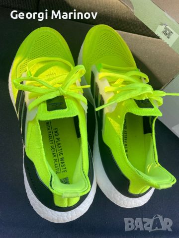 Adidas Ultraboost 22 neon green, снимка 6 - Маратонки - 45178294