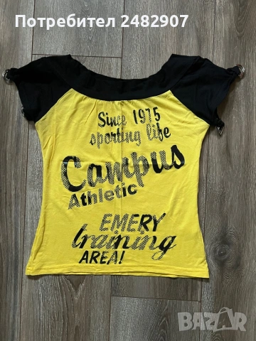 Дамска блуза с къс ръкав, снимка 3 - Тениски - 53653469