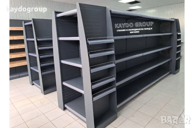 Налични стелажи за магазин и склад! Ral 7016 ТХТ ТЪМНО СИВ, снимка 10 - Стелажи и щандове - 51376967