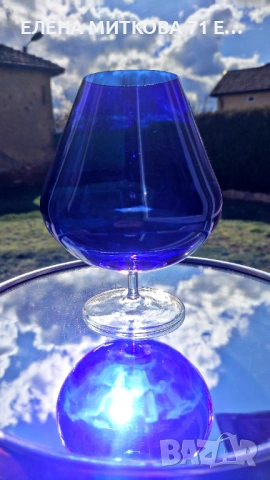 Големи чаши от цветно ръчно издухано стъкло, снимка 7 - Чаши - 53635259