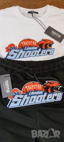 Trapstar Спортен Екип РАЗПРОДАЖБА Трапстар черно/бял екип памук