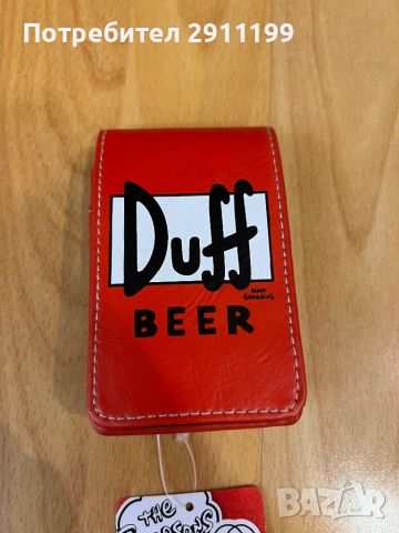 Кожена кутия за цигари Duff Beer, снимка 4 - Други - 45302652