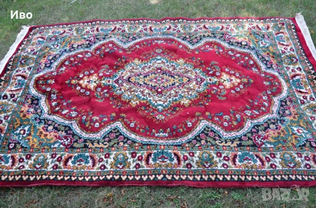 Стар персийски килим от 100% овча вълна, снимка 3 - Други - 53816287
