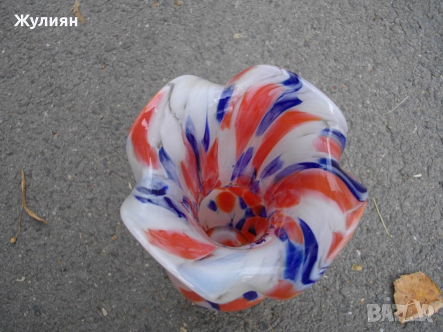 ВАЗА ТИП МУРАНО, снимка 5 - Антикварни и старинни предмети - 52166684