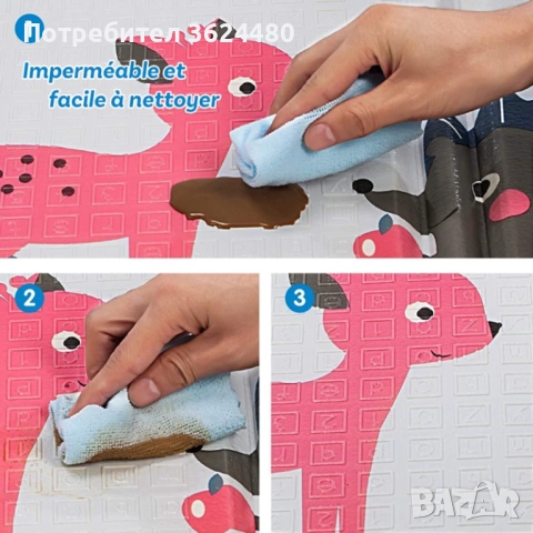 Водоустойчива подложка за игра - сгъваемо шарено килимче , снимка 18 - Други - 52773814