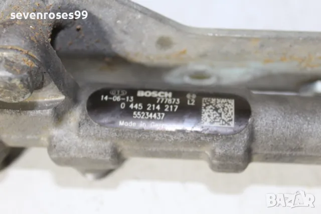 Горивна рейка Фиат Панда 3 1.3D 2012-2022 Fiat Panda 3  55234437  0445214217, снимка 3 - Части - 49795357