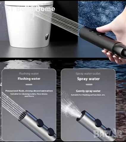 Луксозен душ комплект с LED светлина и меден корпус , снимка 8 - Душове - 51117915