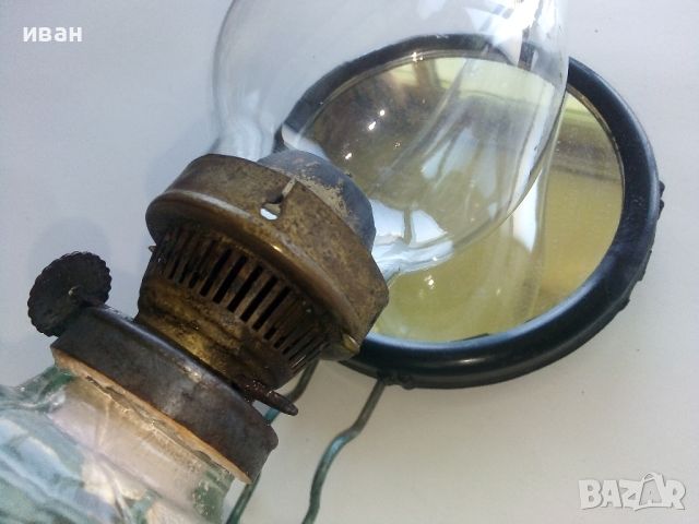 Стара газена лампа,голяма /№8/ комплект със стъклото., снимка 6 - Антикварни и старинни предмети - 45323206