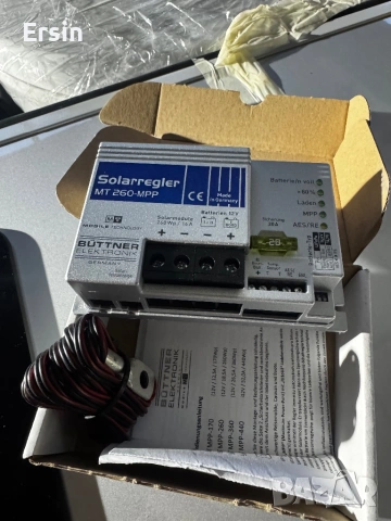 Büttner Elektronik MT-MPP 260 соларен контролер за зареждане, 260W  (Чисто нов) , снимка 4 - Друга електроника - 53460072
