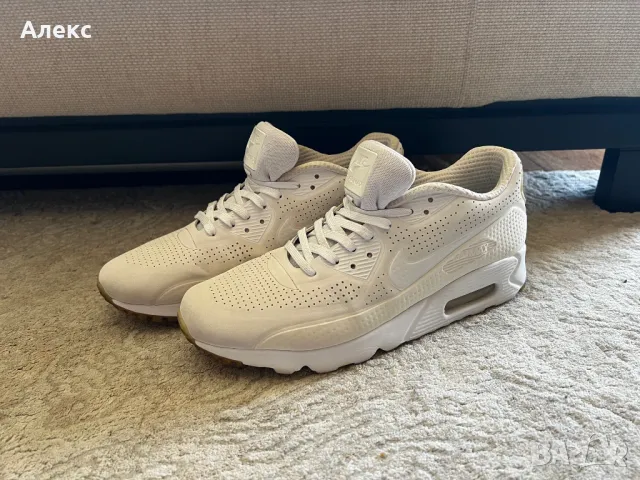 Nike Air Max 90 Ultra Moire Triple White 43, снимка 1 - Маратонки - 46883746