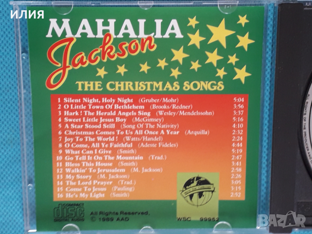 Mahalia Jackson – 1989 - The Christmas Songs(Funk / Soul), снимка 2 - CD дискове - 45055815