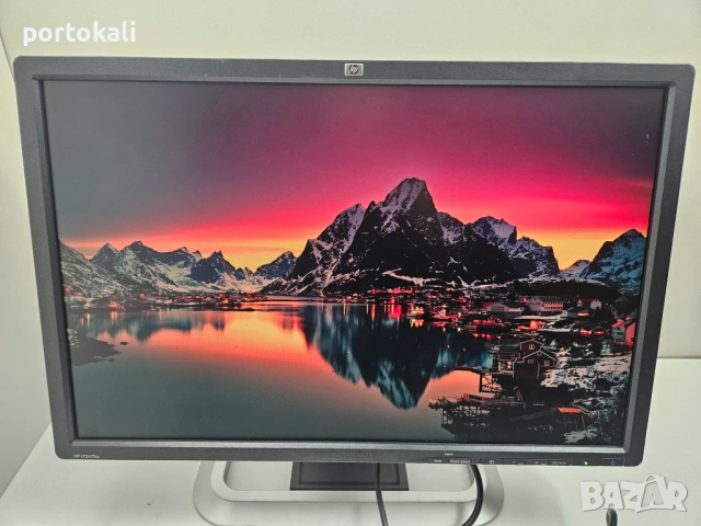 +Гаранция! HDMI IPS Монитор HP LP2475w 24" инча + кабел, снимка 3 - Монитори - 54012472