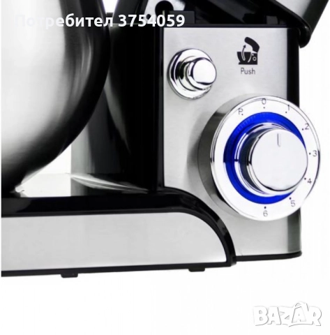 Планетарен миксер Voltz V51115F – мощност 1600W и 5L купа от инокс за перфектно тесто и кремове, снимка 3 - Миксери - 52354956