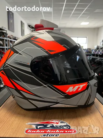 Мото каска MT Helmets Revange 2,разм.М 57-58,2 2 визьора,като нова, снимка 2 - Аксесоари и консумативи - 49089284