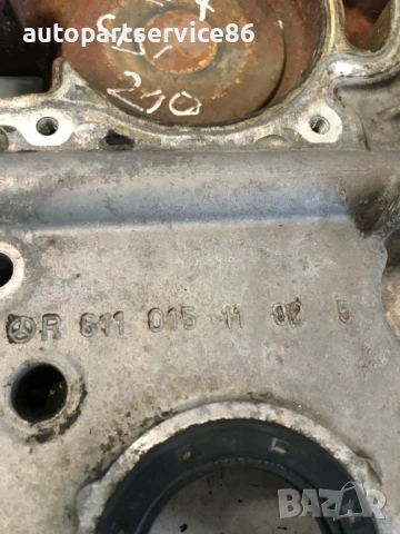 Преден капак на ангренажен верижен механизъм CDI за Mercedes E270 W210 (2001) A6110151102 , снимка 3 - Части - 54157844