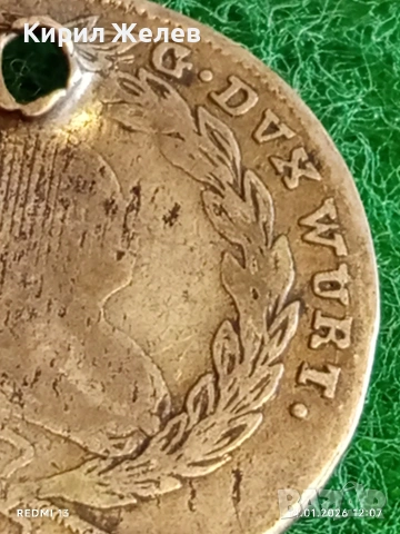 Сребърна монета 20 кройцера 1764г. Карл Вюртемберг за КОЛЕКЦИЯ 52629, снимка 3 - Нумизматика и бонистика - 53094849