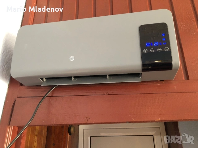 Стенен вентилатор, 2 степени на нагряване 1000 / 2000 W, Електронен термостат, Седмична програма, 54, снимка 6 - Отоплителни печки - 53585381