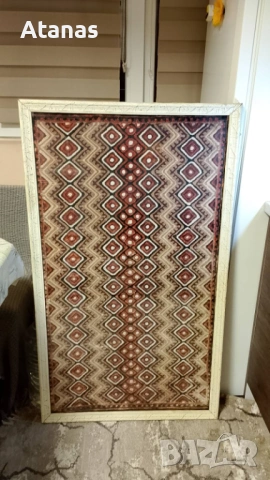 Стара картина от жакардов плат, снимка 5 - Колекции - 53586129