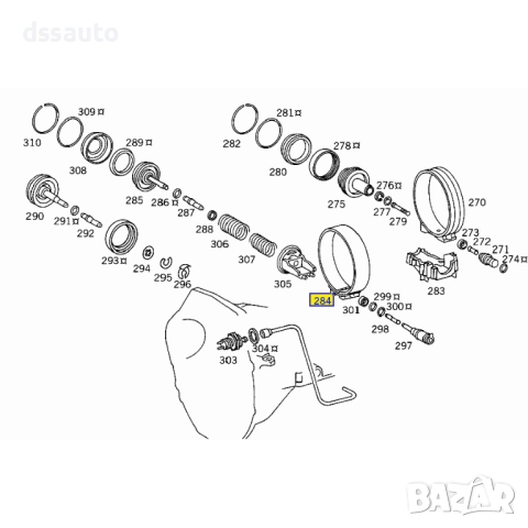 Спирачна лента B1 за автоматична скоростна кутия Mercedes 722.3 722.5, снимка 2 - Части - 52587186