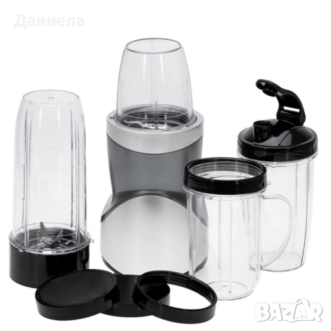 Мощен блендер за смутита с пълен комплект чаши и бутилки - BPA Free, импулсен режим, снимка 10 - Блендери - 54286581
