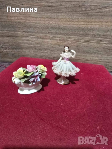 Дрезденска порцеланова балерина, снимка 5 - Статуетки - 52189996