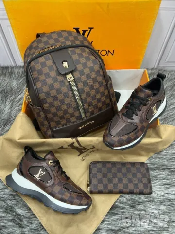 дамски маратонки, чанта / раница и портмоне louis vuitton , снимка 16 - Чанти - 46877778