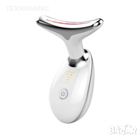 Мултифункционален масажор за лице и шия Лифтинг на лицето LED фотонна терапия , снимка 9 - Други - 51542679