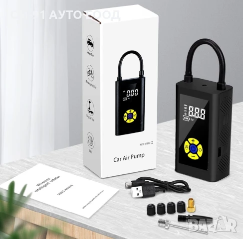 Преносим компресор за гуми,топки,балони и др., снимка 7 - Аксесоари и консумативи - 50700699