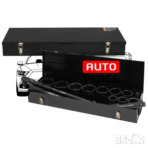 Гедоре с ударни вложки 15 части 1“ 6-стенно JCB, снимка 2 - Гедорета - 53935738