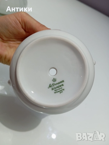 Порцеланова стара кашпа маркирана , снимка 2 - Други - 52564374